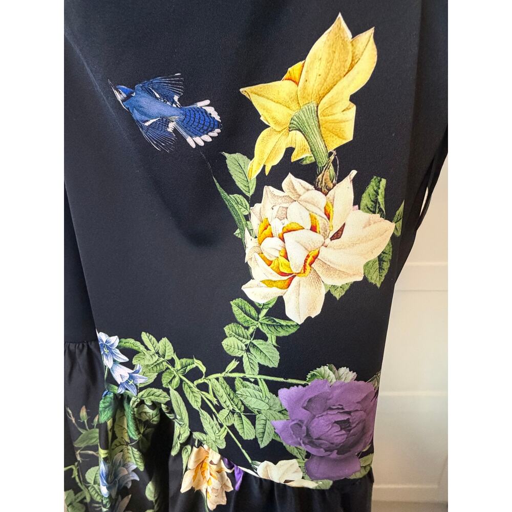 Alice + Olivia Oriana Tie Strap Drop-Waist Midi Dress Size 6 NWT - Picture 9 of 15
